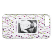 カスタムな写真及び一流の多彩の点の背景 Case-Mate iPhoneケース (裏面(横))