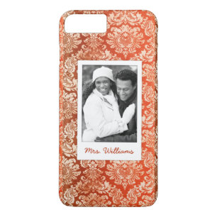 カスタムな写真及び一流の花のヴィンテージの壁紙 iPhone 8 PLUS/7 PLUSケース