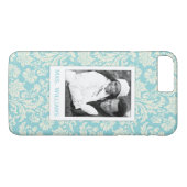 カスタムな写真及び名前のダマスク織パターン3 Case-Mate iPhoneケース (裏面(横))