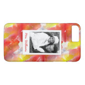 カスタムな写真及び名前の水彩画のデザイン Case-Mate iPhoneケース (裏面(横))