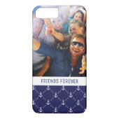 カスタムな写真及び文字のいかりパターン Case-Mate iPhoneケース (裏面)