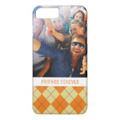 カスタムな写真及び文字のセーターの背景 Case-Mate iPhoneケース (裏面)