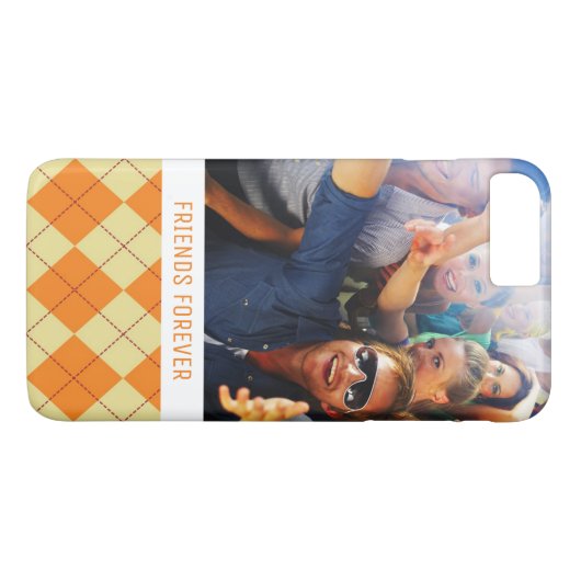 カスタムな写真及び文字のセーターの背景 Case-Mate iPhoneケース (裏面(横))