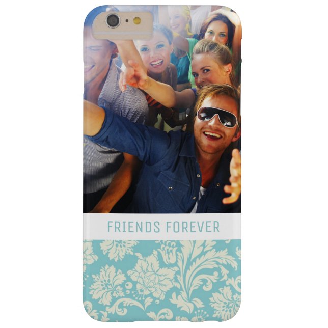 カスタムな写真及び文字のダマスク織パターン3 Case-Mate iPhoneケース (裏面)