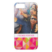 カスタムな写真及び文字の三角形幾何学的なパターン Case-Mate iPhoneケース (裏面)