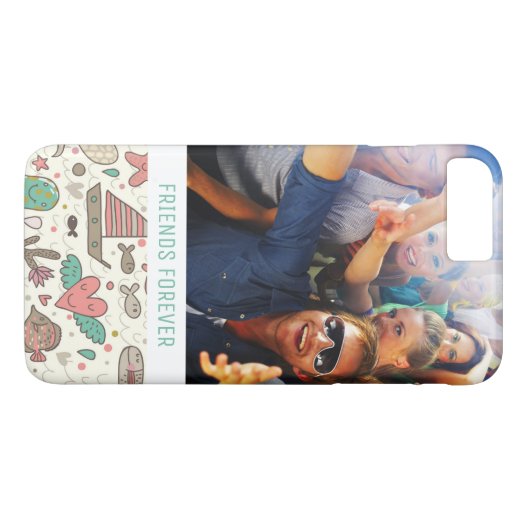 カスタムな写真及び文字の夏の船パターン Case-Mate iPhoneケース (裏面(横))