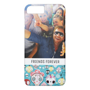 カスタムな写真及び文字の質の笑うスカル iPhone 8 PLUS/7 PLUSケース