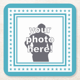 カスタムな写真及び色のコースター スクエアペーパーコースター