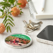 カスタムな写真大きい優れたKeychain キーホルダー (側面)