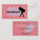 カスタムな写真撮影のデザインの名刺 名刺 (正面/裏面)