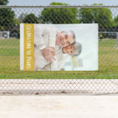 カスタムな写真第50記念日の旗 横断幕 (インサイチュ)