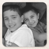 カスタムな写真 スクエアペーパーコースター (正面)