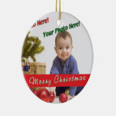 カスタムな写真 セラミックオーナメント (右)