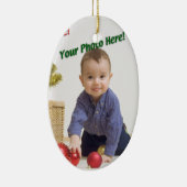 カスタムな写真 セラミックオーナメント (右)