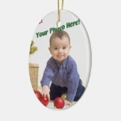 カスタムな写真 セラミックオーナメント (左)