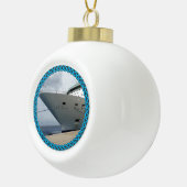 カスタムな写真 セラミックボールオーナメント (右)