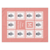 カスタムな写真、モノグラム及びカラーテーブルの布 テーブルクロス (正面(横))