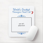 カスタムな写真! 世界の最も素晴らしいノルウェーの森林猫 マウスパッド (マウス)