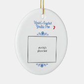 カスタムな写真! 世界の最も素晴らしいヨークシャーテリアPoo セラミックオーナメント (右)