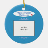 カスタムな写真! 世界の最も素晴らしい柴犬 セラミックオーナメント (正面)