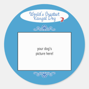 カスタムな写真! 世界の最も素晴らしいKangal犬 ラウンドシール