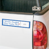 カスタムな写真! 世界の最も素晴らしく青いHeelerの組合せ バンパーステッカー (トラック上)