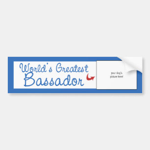 カスタムな写真! 世界最も素晴らしいBassador バンパーステッカー