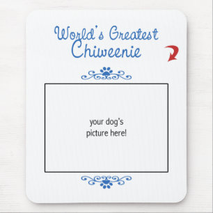 カスタムな写真! 世界最も素晴らしいChiweenie マウスパッド