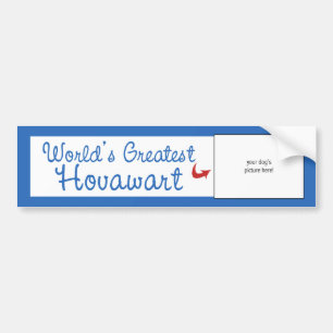 カスタムな写真! 世界最も素晴らしいHovawart バンパーステッカー