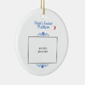 カスタムな写真! 世界最も素晴らしいMaltipoo セラミックオーナメント (右)