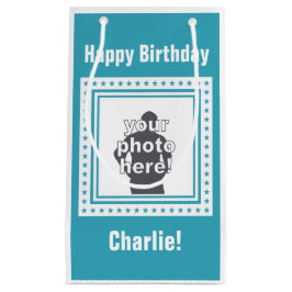 カスタムな写真、文字及び色のギフトバッグ スモールペーパーバッグ