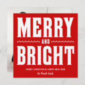 カスタムな写真altとメリーそして明るいです主演します シーズンカード (正面/裏面)