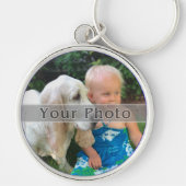 カスタムな写真Keychain。 優れたか安いボタン キーホルダー (正面)