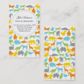 カスタムな動物のお母さんカード コーリングカード (正面/裏面)