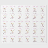 カスタムな包装紙のチュチュのピンク ラッピングペーパー (フラット)