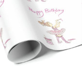 カスタムな包装紙のチュチュのピンク ラッピングペーパー (ロールコーナー)