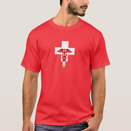 カスタムな医学の専門のワイシャツ-スタイルを選んで下さい Tシャツ (正面)