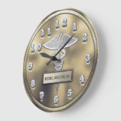 カスタムな医者診療所の時計 ラージ壁時計 (傾斜)