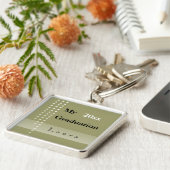 カスタムな卒業の記念品 キーホルダー (側面)