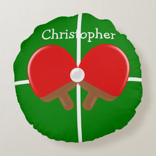 カスタムな卓球 ラウンドクッション (裏面)