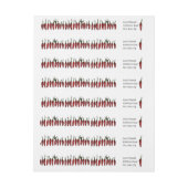 カスタムな南西猛烈なチリペッパー ラップアラウンドラベル (シート)