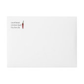 カスタムな南西猛烈なチリペッパー ラップアラウンドラベル (正面)