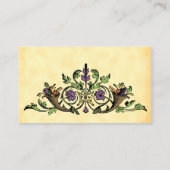 カスタムな収穫のコルヌコピアのテーブルカードテンプレート プレイスカード (裏面)