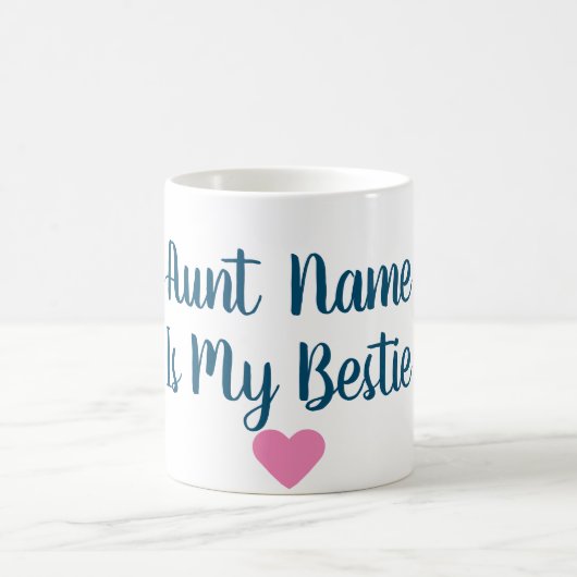 カスタムな叔母さんIs My Bestie Mug コーヒーマグカップ (中央)