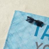 カスタムな取得あなたの印の作Yor印の水泳のデザイン ビーチタオル (インサイチュ)