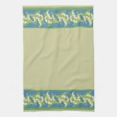 カスタムな台所タオル: 青い谷のユリ キッチンタオル (縦)