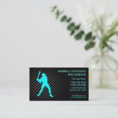 カスタムな名刺をコーチする野球のレッスン 名刺 (スタンド正面)