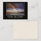 カスタムな名刺を置くゴール 名刺 (正面/裏面)