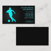 カスタムな名刺を訓練するサッカーのレッスン 名刺 (正面/裏面)