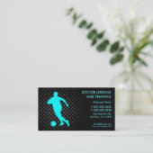 カスタムな名刺を訓練するサッカーのレッスン 名刺 (スタンド正面)